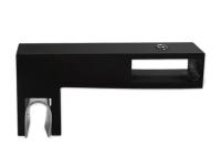 Держатель стекла Г-образный сквозной 30х10, нерж. сталь, черный