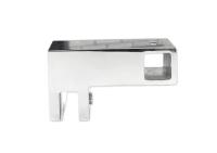 Держатель стекла Г-образный сквозной угловой 15х15, нерж.сталь, полиров.