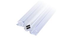 Профиль №4 магнитный прозрачный синий 2200 мм. Регулируемый. Для стекла 8 мм. РАСПРОДАЖА -90%