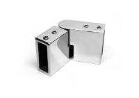 Соединитель труба-труба 30х10, регулируемый угол, нерж. сталь, полиров.