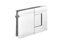 Петля Комо, стекло-стекло, латунь, хром