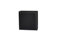 Коннектор пол-стена-стекло, мат.черн., латунь