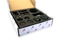 Комплект раздвижной системы, с одинарной направляющей, нерж. сталь, черный