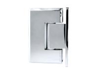 Петля №1 стена-стекло одностороннее крепление монтажной пластины, латунь, хром 