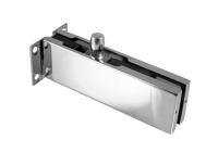 Фитинг на фрамугу с осью и монтажной пластиной (комплект) нерж. сталь, матовый