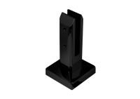 Стойка для напольного ограждения №2 Нерж. Сталь, Черный. Высота 160 мм.