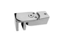 Соединитель труба-стекло 15х15, регулируемый угол, нерж.сталь, полиров. 