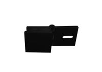 Коннектор Монца, стена-стекло,Регулируемый. 45Х45 мм, латунь,черный