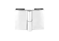 Петля Милан стекло-стекло, правая, латунь, хром