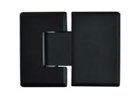 Петля №1 стекло-стекло  угол поворота 180˚, мат.черн., латунь 