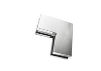 Фитинг угловой большой (комплект) нерж. сталь, матовый