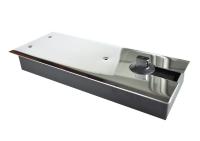 Доводчик (комплект) чугун + нерж. сталь, матовый (12)