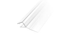 Профиль №1 уплотнительный прозрачный белый 2500 мм.