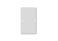 Торцевая крышка к профилю №2, алюминий, анод.алюм