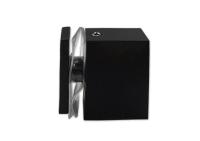 Соединитель трек-стекло 30х10, нерж. сталь, черный