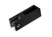 Держатель стекла А-образный сквозной 30х10, нерж. сталь, черный