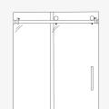 Раздвижные системы для душевых стеклянных дверей