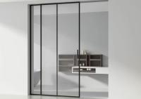 Комплект межкомнатной раздвижной системы (1+1), черный матовый