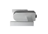 Замок №1 для межкомнатной двери, без притвора, алюминий, анодиров.алюминий.  РАСПРОДАЖА -70%