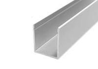 Поручень 25х25 Стекло 16 мм. L-6000мм. Комплектуется уплотнителем УП-2. Анод.