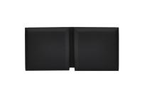 Коннектор стекло-стекло 180˚, мат.черн., латунь