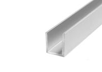 Поручень П-образный 13х15. Для стекла 10 мм.Хлыст 6000мм. Анод.алюм. 