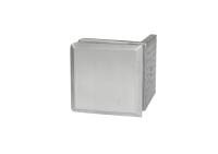 Коннектор стена-стекло 90°, нерж.сталь, матовый