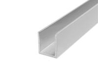 Поручень П-образный 15х15. Для стекла 12 мм.Хлыст 6000мм. Анод.алюм. 