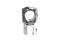 Держатель стекла сквозной d=19, латунь, хром