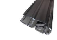 Профиль №6 магнитный прозрачный черный 2500 мм.. РАСПРОДАЖА -80%