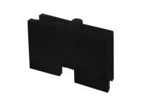 Петля Лигурия, стекло-стекло, латунь, Черный