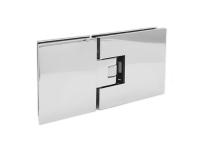 Петля Венеция, стекло-стекло, латунь, хром