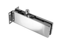 Фитинг на фрамугу с осью и монтажной пластиной (комплект) нерж. сталь, полир.РАСПРОДАЖА -70%