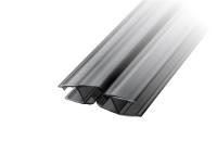 Профиль №3 магнитный прозрачный черный 2500 мм. 90/180 РАСПРОДАЖА -90%