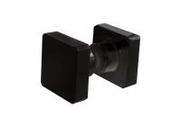 Ручка кноб квадратная №1, латунь, черный