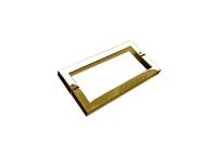 Ручка скоба №8 19х19х220 нерж. сталь, золото. РАСПРОДАЖА -70%