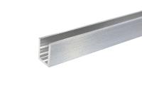 Профиль опорный под стекло 8 мм  19х13, 3000мм., брашированный