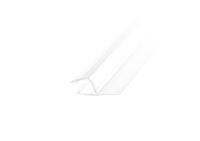 Профиль №2 уплотнительный прозрачный белый 2500 мм.