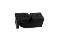 Соединитель труба-стена 15х15, регулируемый угол, нерж.сталь, черный