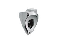 Полкодержатель для стекла №-1, цинк. сплав, сатин РАСПРОДАЖА -90%