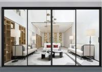 Комплект межкомнатной раздвижной системы (2+2), черный матовый