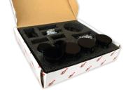  Комплект раздвижной системы (4 Ролика), нерж. сталь, черный