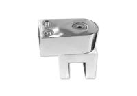 Соединитель труба-стекло 20х10, регулируемый угол, нерж. сталь, полиров. 