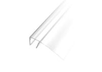 Профиль №9 уплотнительный прозрачный белый, 2500 мм., ус 22 мм.