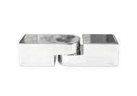 Соединитель труба-труба 15х15, регулируемый угол, нерж.сталь, полиров.