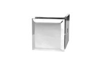 Коннектор стена-стекло 90°, латунь, хром