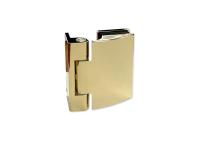 Петля Бергамо, стена-стекло, Пластиковые накладки.латунь, золото. РАСПРОДАЖА -70%