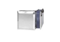 Коннектор стекло-стекло 90°, латунь, хром