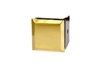 Коннектор стена-стекло 90˚, латунь, золото