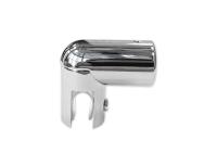 Держатель труба-стекло d=19, торцевой, латунь, хром